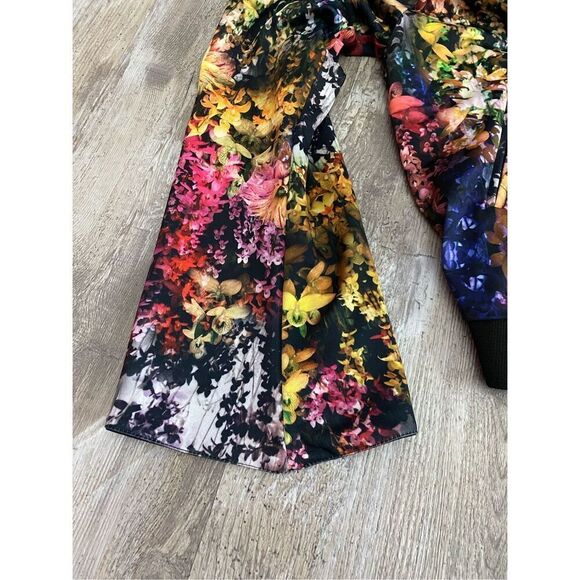 Hollie Watman Oversized Bell Sleeve Floral Jacket Sz XS - Picture 7 of 8